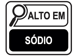 Símbolo que deve estar presente em alimentos com alto teor de sódio. Foto: Reprodução/Governo Brasileiro.